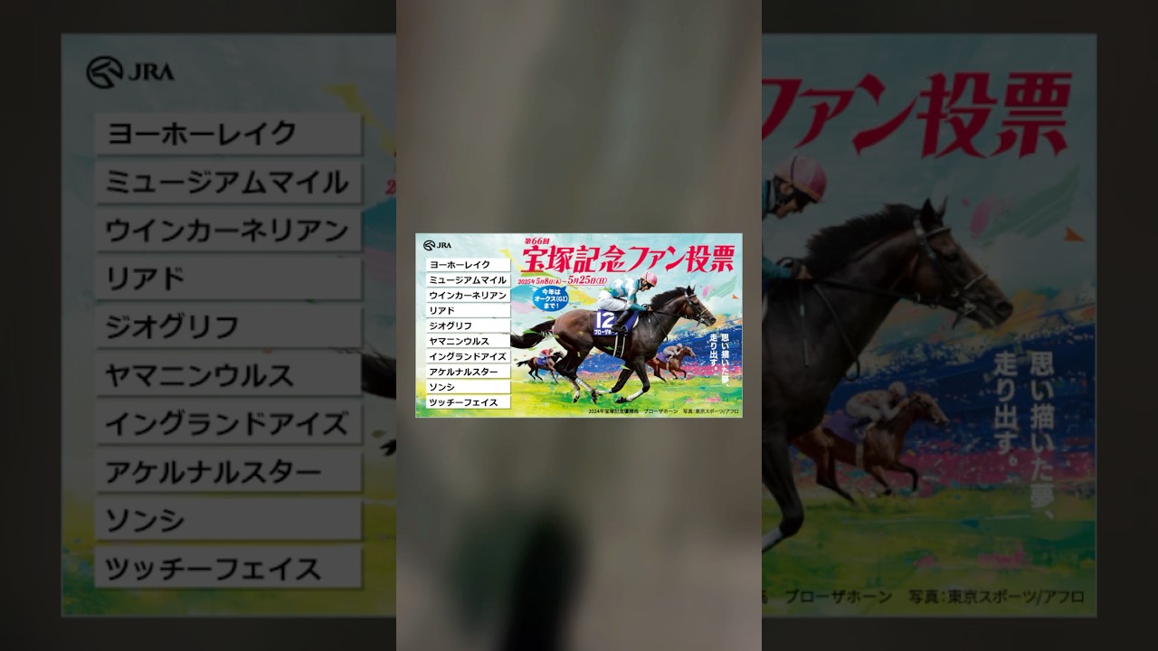 巨人ファンの宝塚記念投票 #宝塚記念 #ジャイアンツ