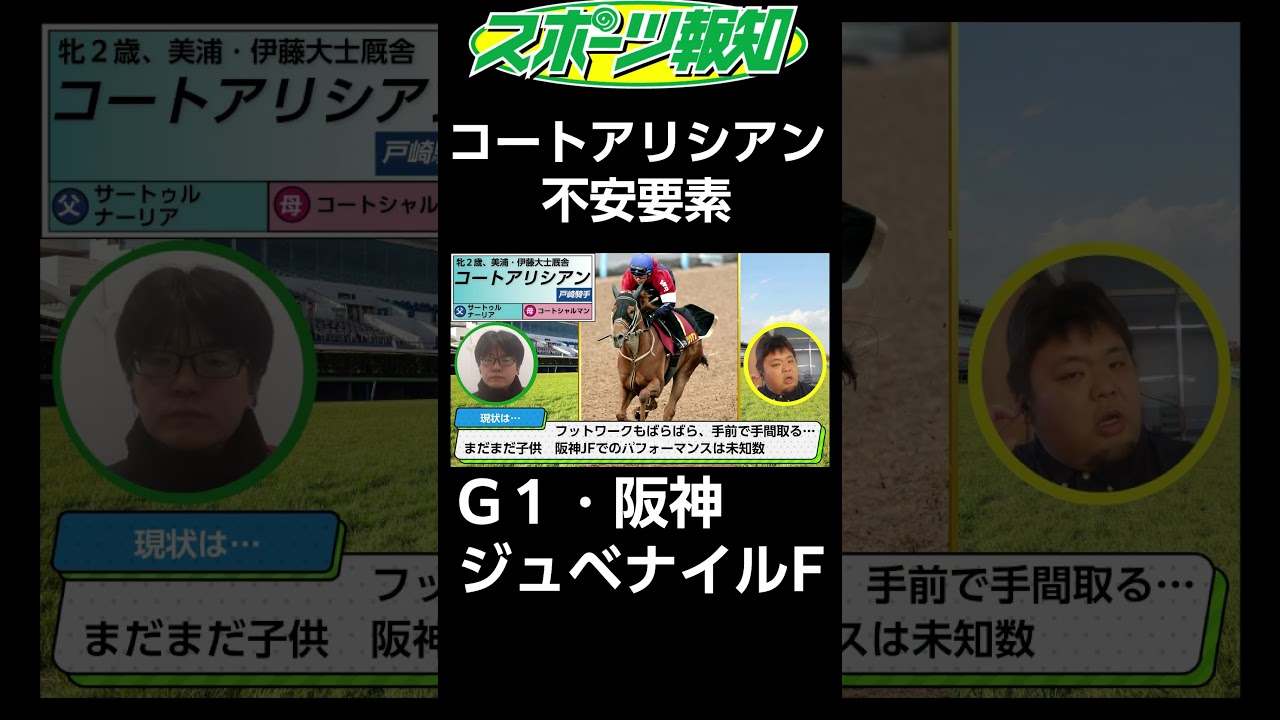 【阪神ジュベナイルフィリーズ2024】えっ意外！コートアリシアンの弱点を解説