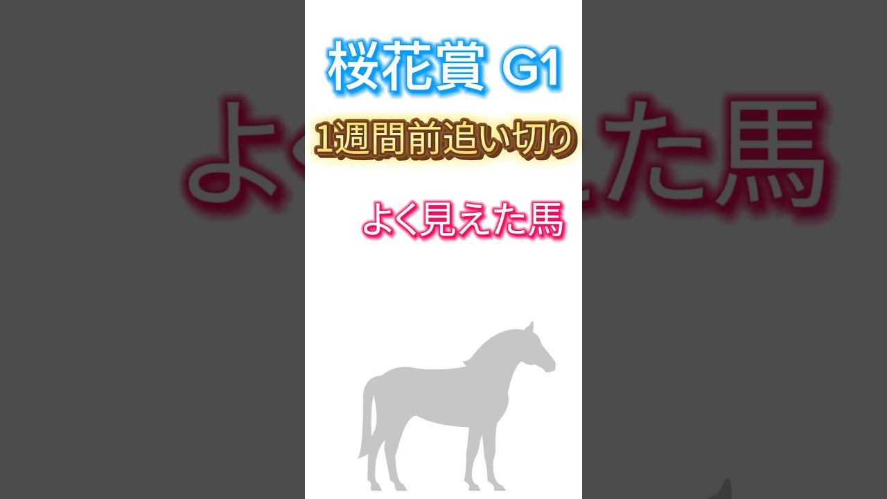 #桜花賞 の#1週間前追い切り よく見えた馬です。#エリカエクスプレス　が特によく見え#最終追い切り にも注目です。#競馬 #追い切り #調教　#桜花賞2025