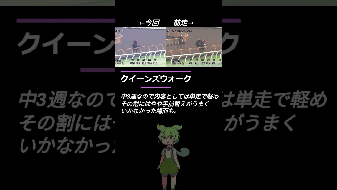 【秋華賞2024追い切り分析】横並び比較で過去の追い切りとの比較分析 #shorts