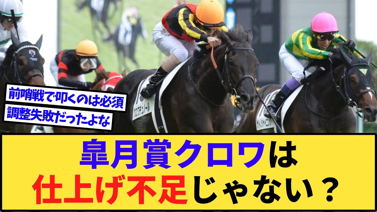 【競馬】皐月賞のクロワデュノールは全然仕上がってなかったんじゃない？