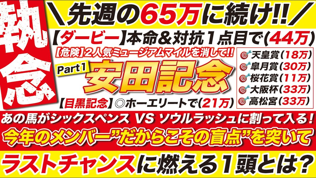 🎯ダービーの44万的中に続け！→【安田記念2025予想】あの馬がシックスペンス VS ソウルラッシュに割って入る！今年のメンバーだからこその盲点を突いて！ラストチャンスに燃える１頭とは？