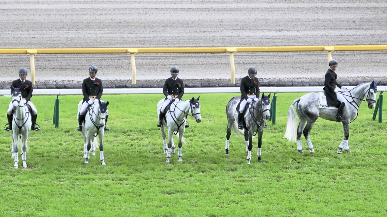 【日本ダービー2025】山崎育三郎の国歌を聴いてテンションが上がる誘導馬 現地映像 クロワデュノール