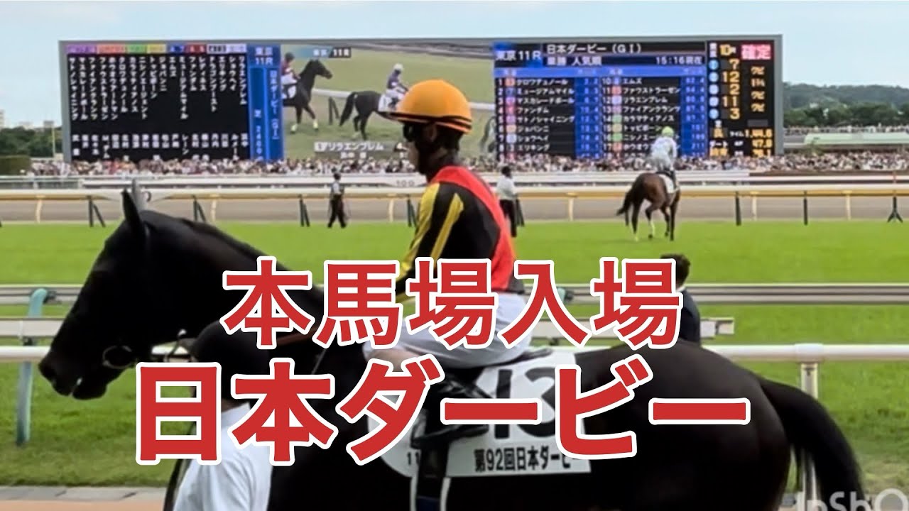 【音量注意】日本ダービー 本馬場入場　#日本ダービー2025 #日本ダービー