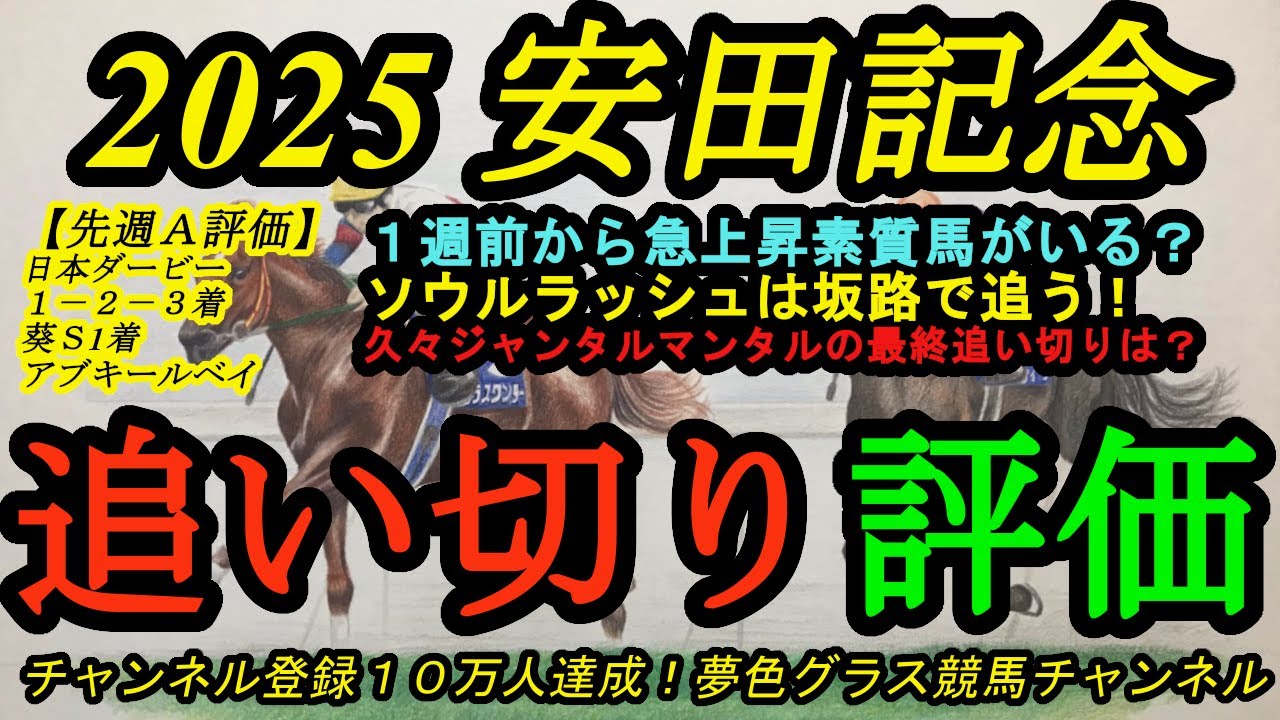 【最終追い切り評価】2025安田記念全頭！1週前から鋭さを増した素質馬は？ソウルラッシュは坂路へ！ジャンタルマンタルの評価はどうなる？