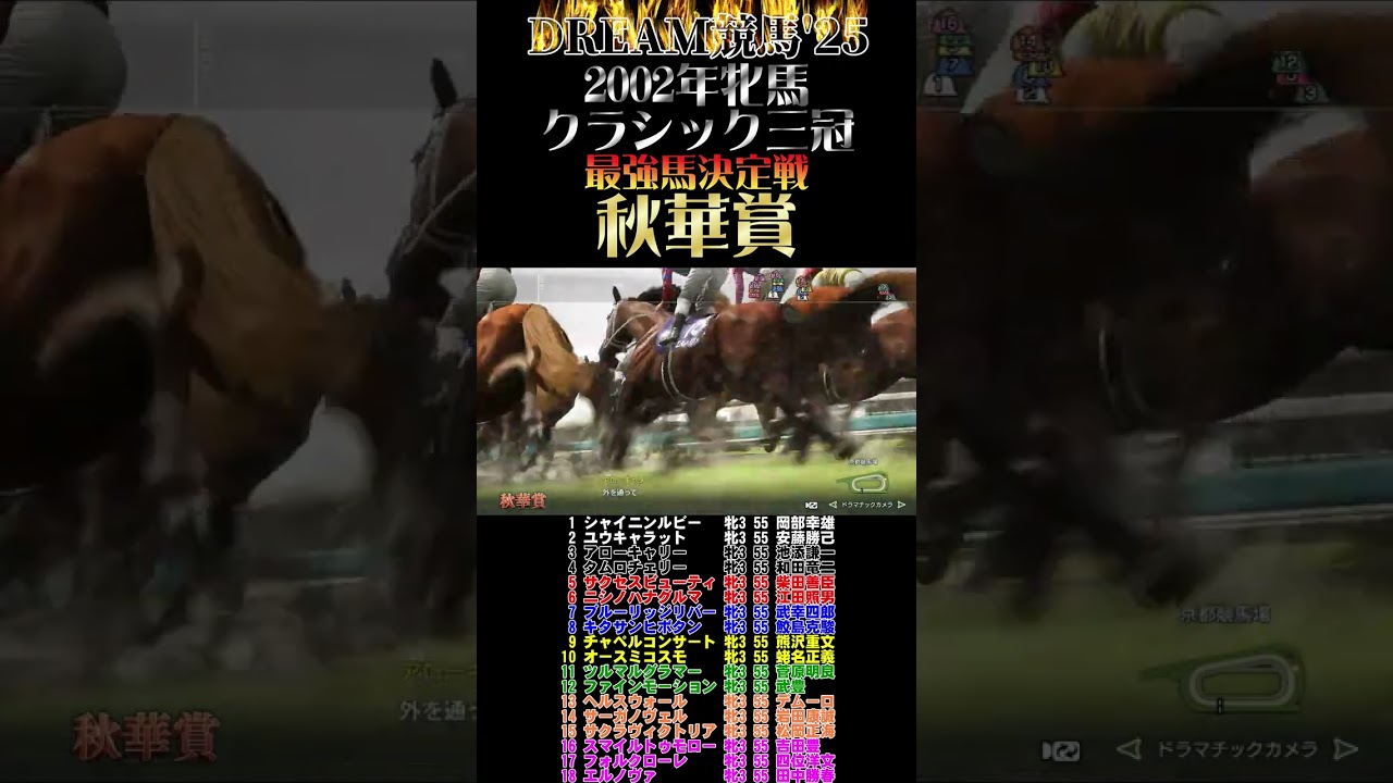 【ウイポ10 2025】あの馬も三冠に出ていたら…2002年牝馬クラシックを最強メンバーでリメイク！最強馬はどの馬だ！？【秋華賞】 #競馬  #ウイニングポスト #牝馬クラシック #秋華賞