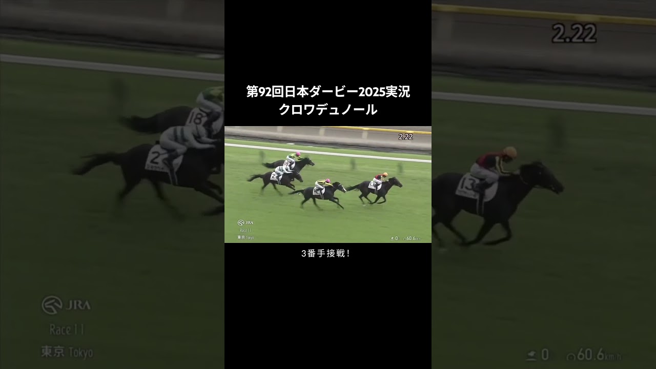東京11R東京優駿第92回日本ダービー2025クロワデュノール
