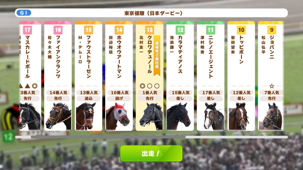 【ウマ娘風競馬MAD】第92回GⅠ東京優駿（2025）【日本ダービー】