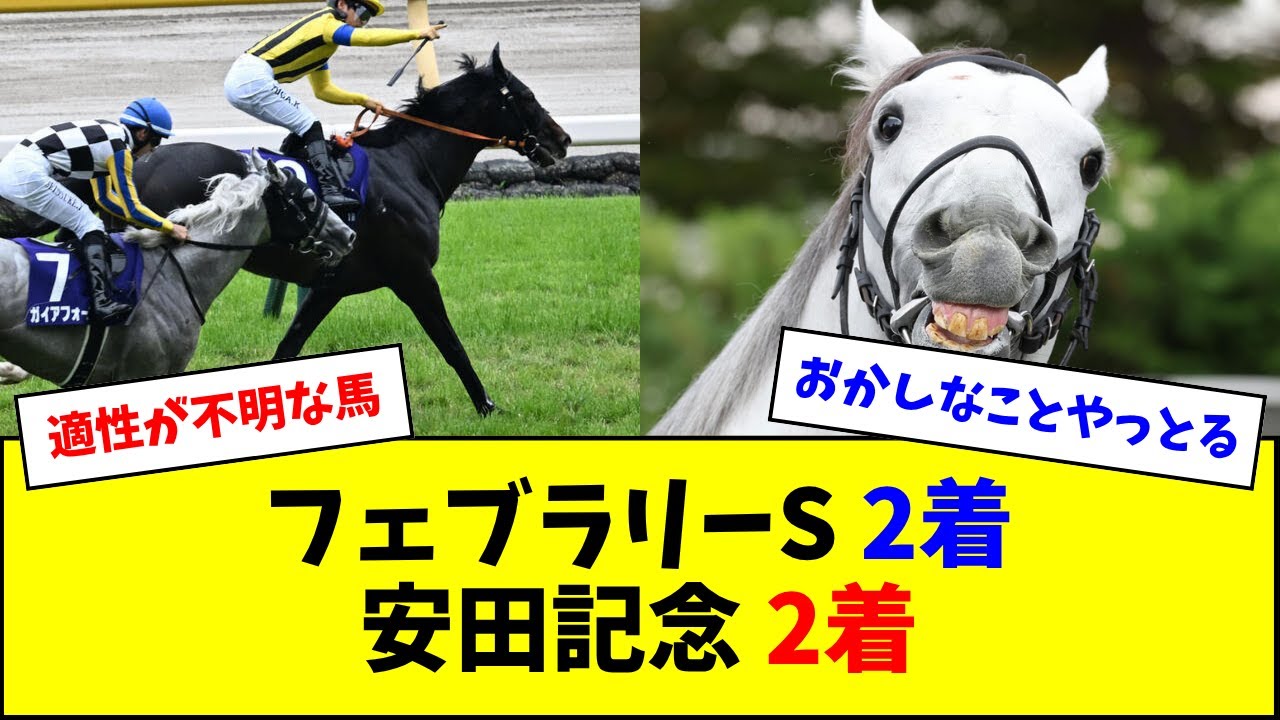 ガイアフォース、フェブラリーS &安田記念2着←これw w w