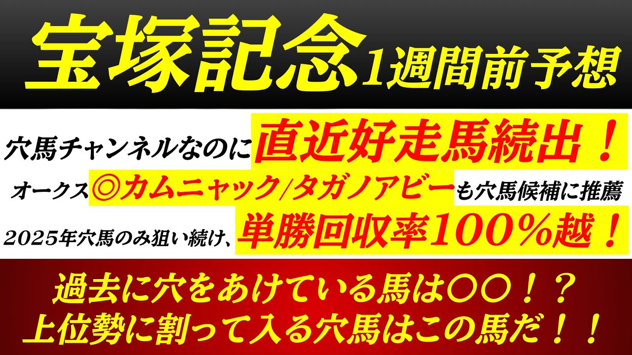 【宝塚記念2025】穴馬候補発表！過去に穴をあけた馬たちは〇〇の共通点あり！この穴馬たちに要注目！