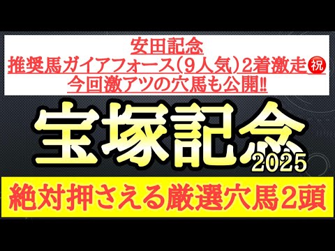 【宝塚記念2025】厳選穴馬予想！道悪だとパフォーマンスを上げそうで展開も向きそうな2頭を公開！