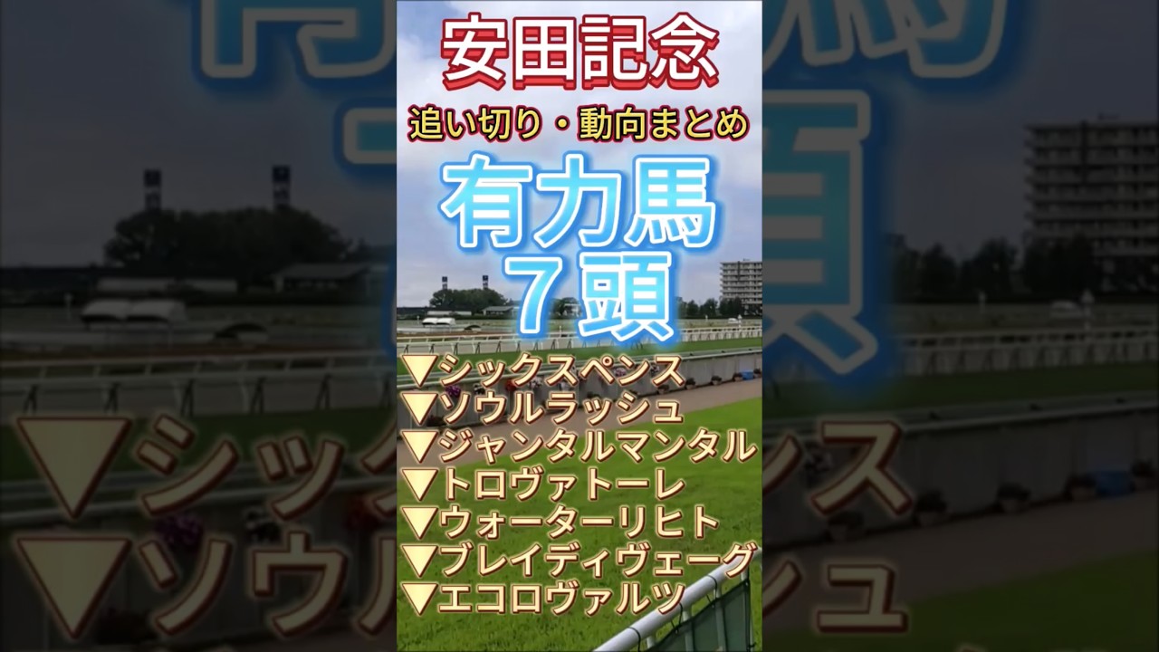 【安田記念 2025】１週前追い切り　#競馬予想　#shorts　#競馬　#安田記念　#シックスペンス　#ソウルラッシュ