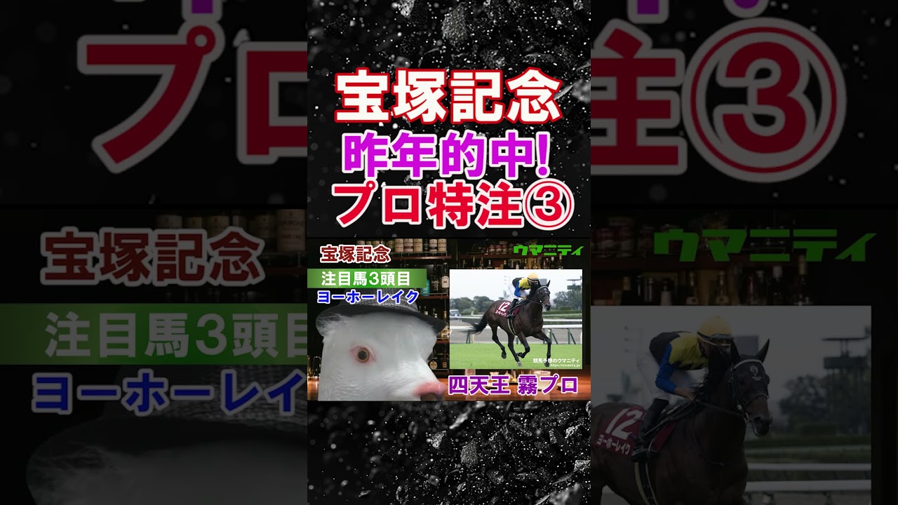 【宝塚記念2025】ウマニティ四天王・霧の注目馬3頭目「ヨーホーレイク」#宝塚記念2025 #宝塚記念  #競馬予想 #ヨーホーレイク