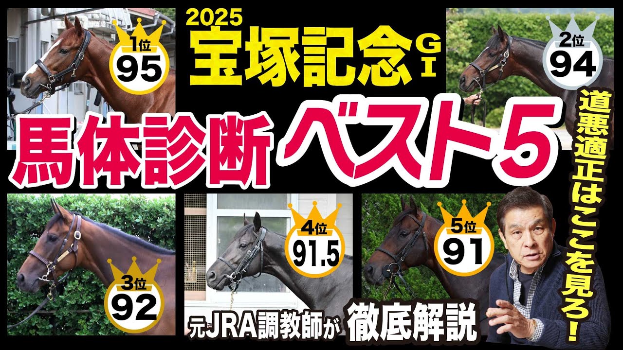 【宝塚記念2025】中村均元調教師が馬体診断ベスト５を発表　道悪適正の見極め方を伝授！《東スポ競馬》