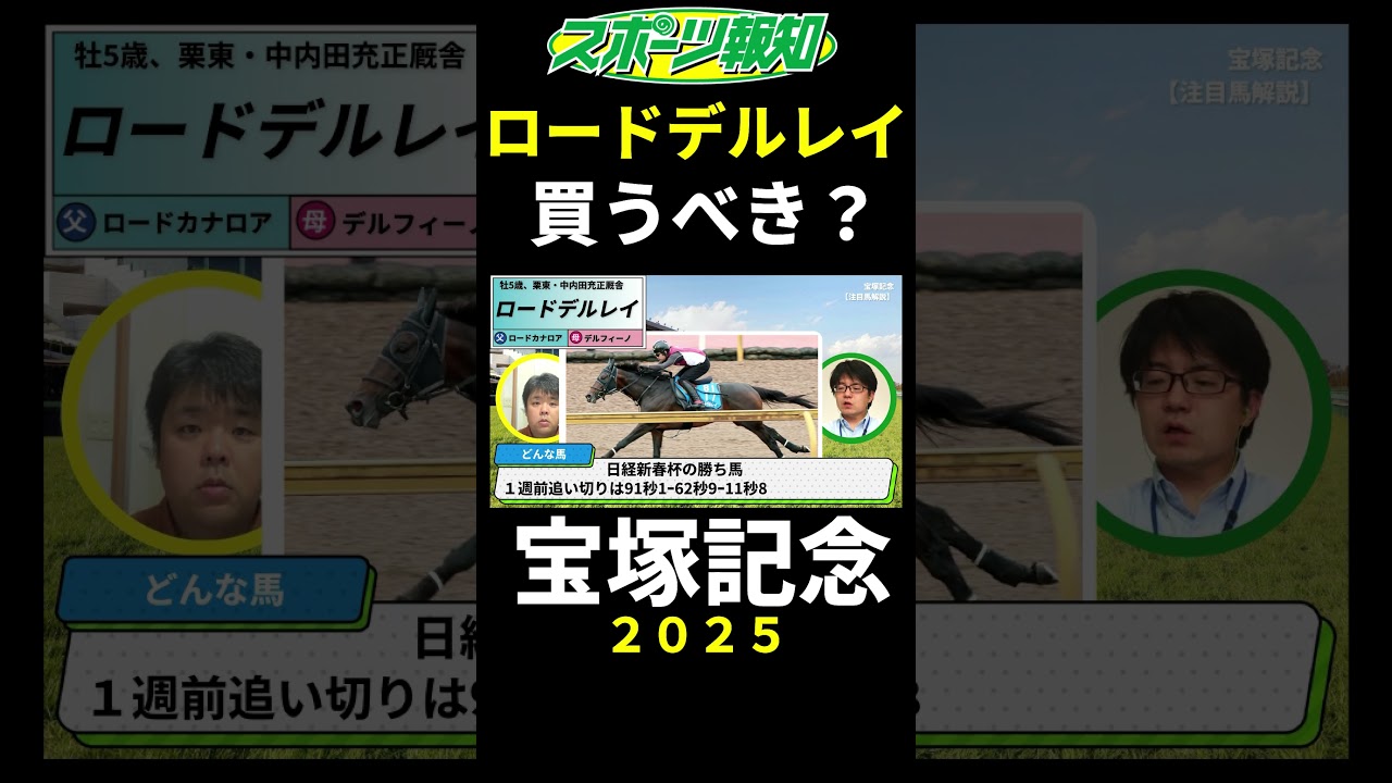 【宝塚記念2025】ロードデルレイは買うべき？現在の状態は？戦歴、追い切り評価、弱点も解説