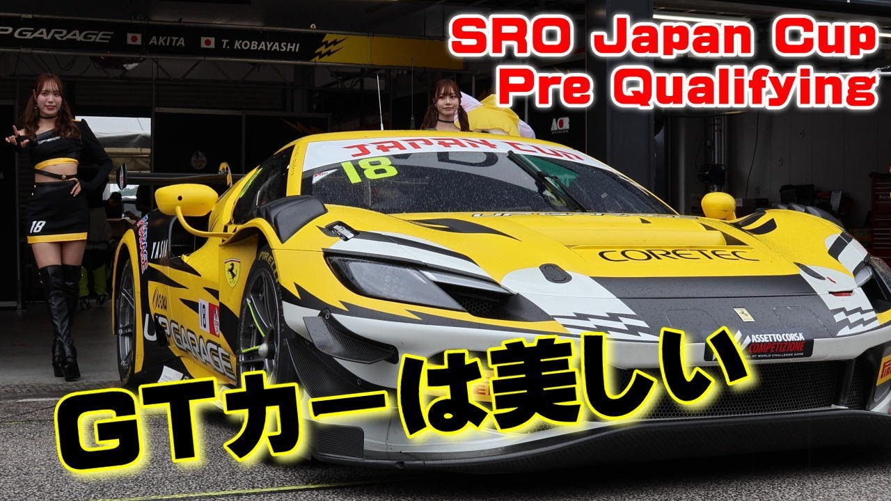 SRO Japan Cup pre Qualifying GTカーってカッケー！ SUGOのストレートで撮影