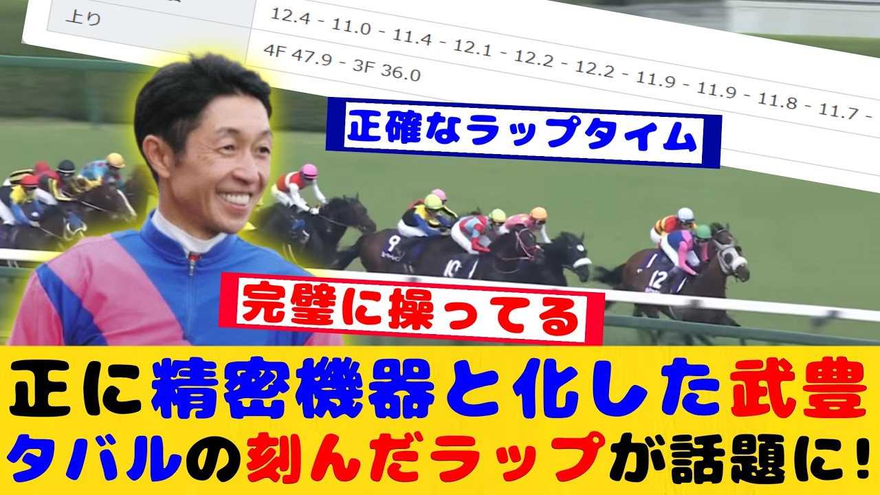【競馬】宝塚記念 メイショウタバルの刻んた精密なラップが話題に！！【競馬の反応集】
