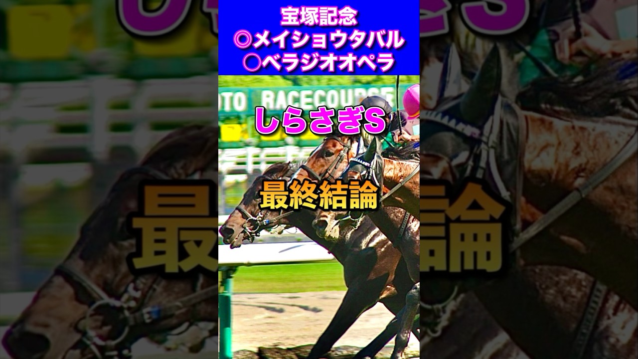 【しらさぎステークス2025最終結論】宝塚記念◎メイショウタバル1着🎯