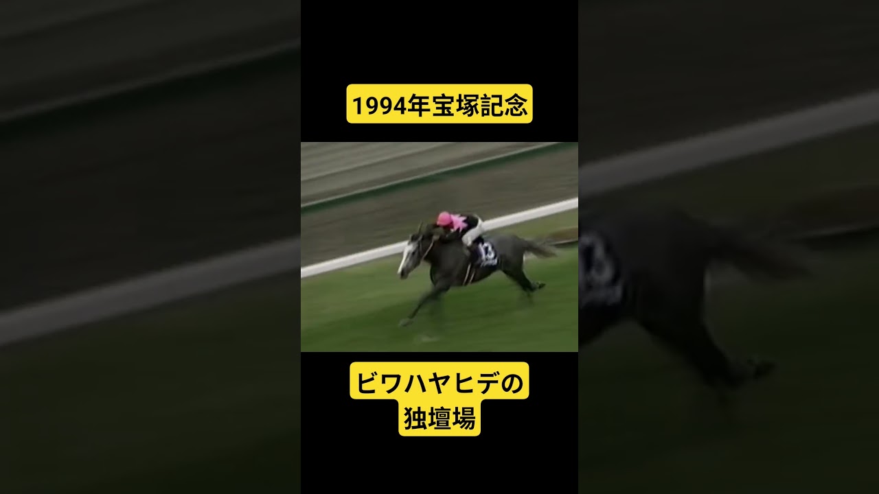 【1994年宝塚記念】無敵の兄貴が格の違いを見せつけ圧勝！！ #競馬 #宝塚記念#ビワハヤヒデ#shorts