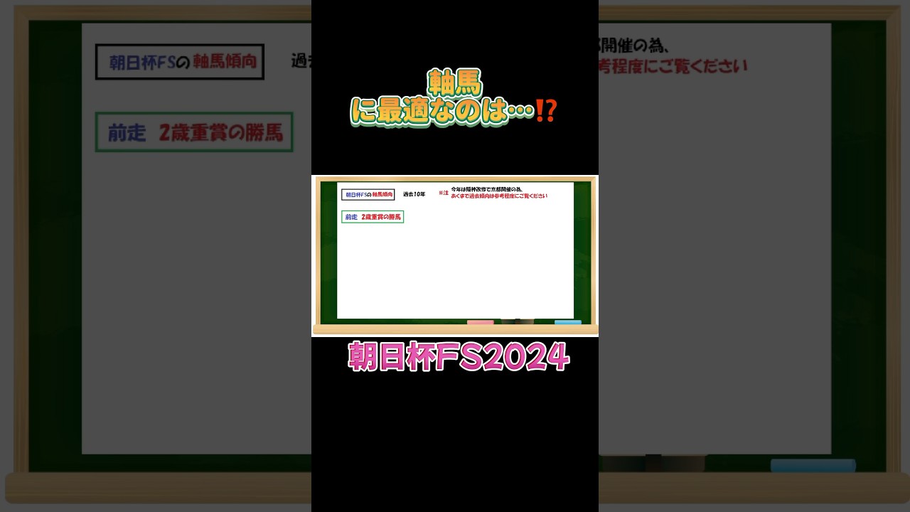 軸馬に最適なのはこの馬❗️#朝日杯フューチュリティステークス #競馬
