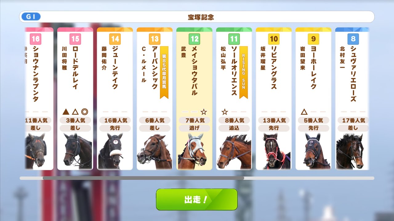 【ウマ娘風競馬MAD】第66回GⅠ宝塚記念(2025)