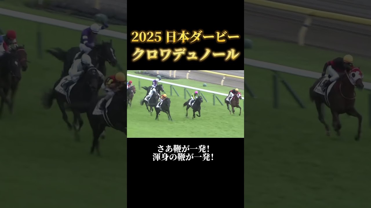 【競馬】日本ダービーはクロワデュノールと北村友一騎手が再起の勝利で世代の頂点に！！ #競馬 #日本ダービー #クロワデュノール #horse #東京競馬場 #北村友一 #shorts