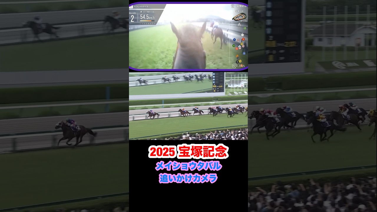 【宝塚記念2025】メイショウタバル追いかけカメラ📷【G1勝利🏆】#武豊 #メイショウタバル