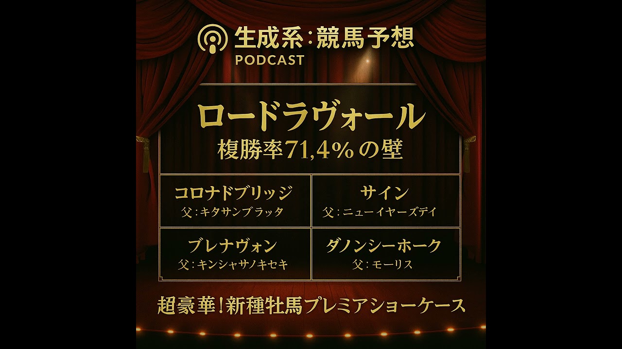 【0706小倉5R】怪物誕生の予感！新種牡馬4頭vs黄金コンビ、超豪華メンバーの小倉5Rを徹底分析！#競馬予想#小倉競馬場#新馬戦#新種牡馬#ロードラヴォール#コロナドブリッジ#サイン#川田将雅