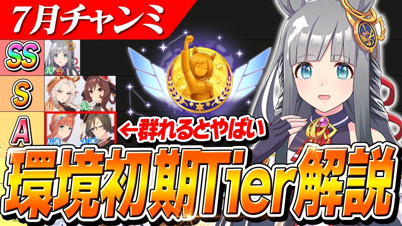 【ウマ娘】大逃げ増えると手がつかない！？7月チャンミ『宝塚記念』環境初期Tier解説