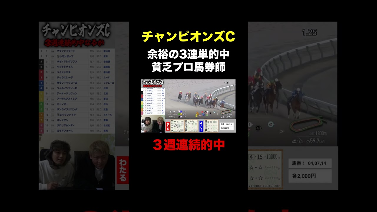 おれら信じてみ？#shorts #チャンピオンズカップ #チャンピオンズc