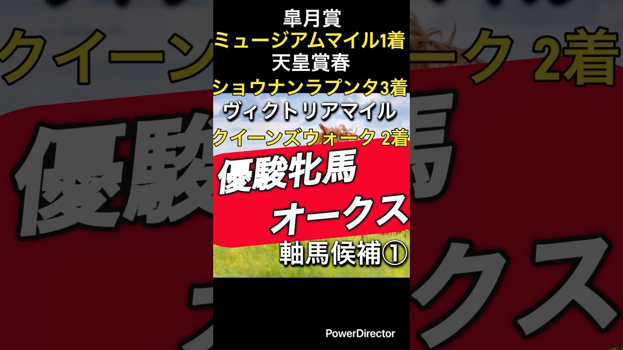 優駿牝馬 オークス 軸馬候補① #競馬 #競馬予想 #中央競馬予想 #東京競馬予想 #馬 #5月 #優駿牝馬 #オークス #エンブロイダリー