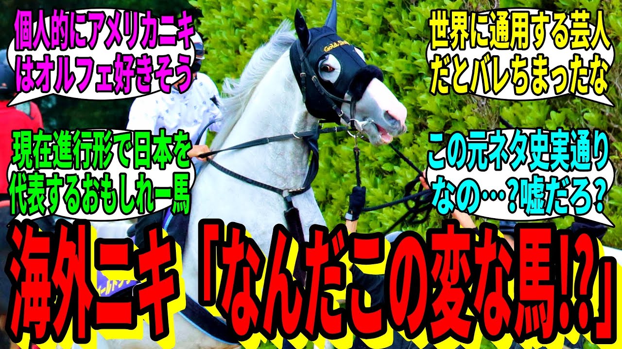 【競馬の反応集】「海外ニキ、実馬ゴールドシップの存在に気づいてしまう」に対する視聴者の反応集