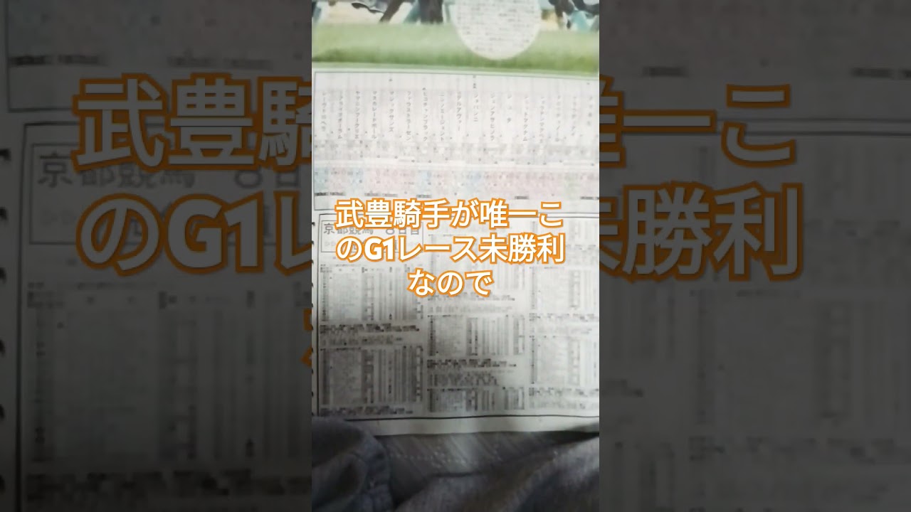 ホープフルステークス出走予定馬(武豊騎手は果たして乗れるのか❓)
