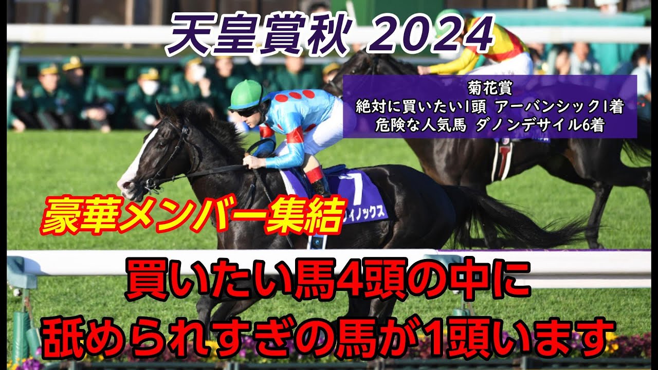 天皇賞秋 2024 予想【明らかに舐められすぎている馬が1頭います】今週もやります 〇〇どうなんだい