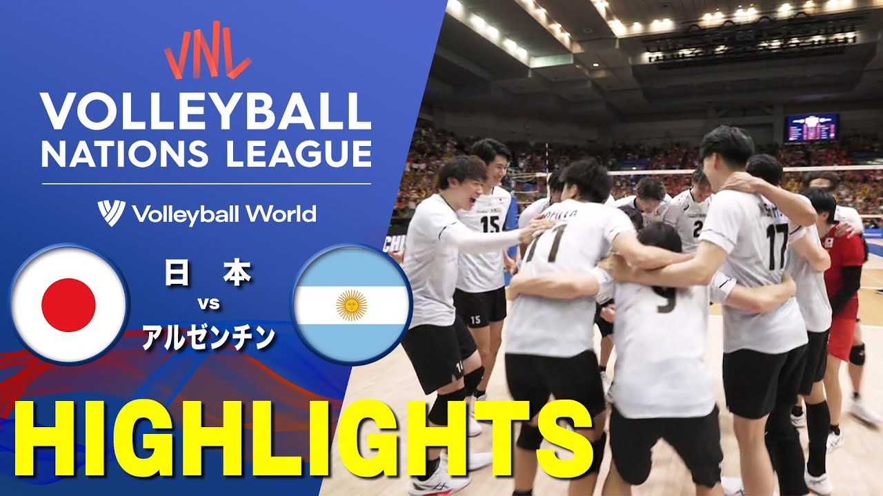 【崖っぷちからの大逆転劇！フルセットの激闘】バレー男子日本代表 ハイライト「第10戦 日本 vs アルゼンチン」【バレーボールネーションズリーグ2025】