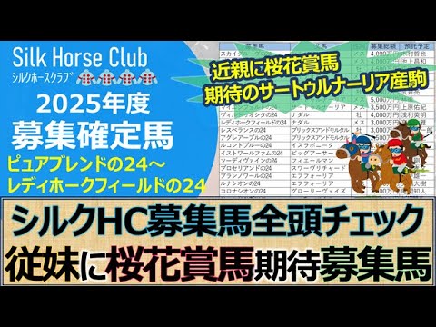 【一口馬主】シルク募集馬㉖～㉚！従妹に桜花賞馬「エンブロイダリー」父サートゥルナーリアで期待大「マイエンフェルトの２４」