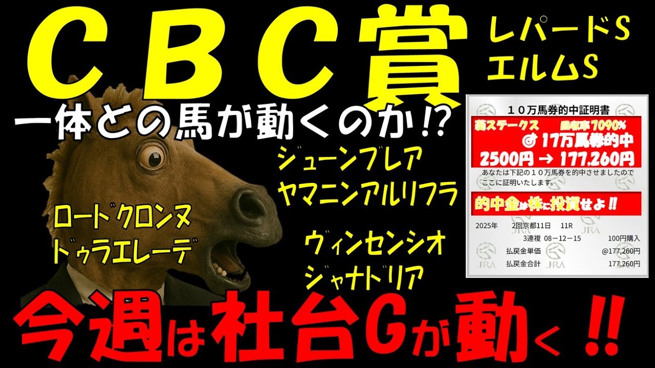 【CBC賞・レパードS・エルムS2025】今回は社台グループが動く!! ぱらお指数で徹底予想！＋米国株SOXLも注目！調教＆展開データから本命＆激走穴馬はこれだ‼️【ぱらお指数  競馬予想TV 最新】