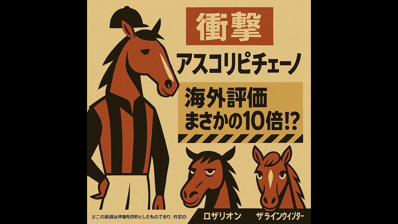 【2025年ジャックルマロワ賞】海外ブックメーカー/日本オッズ比較、アスコリピチェーノの評価は妥当か？