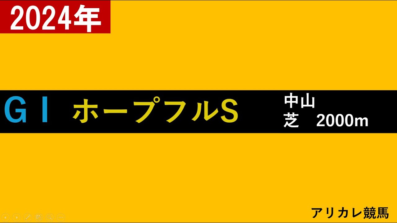 【総決算、有馬記念の結果は？】(中央競馬）ホープフルステークス