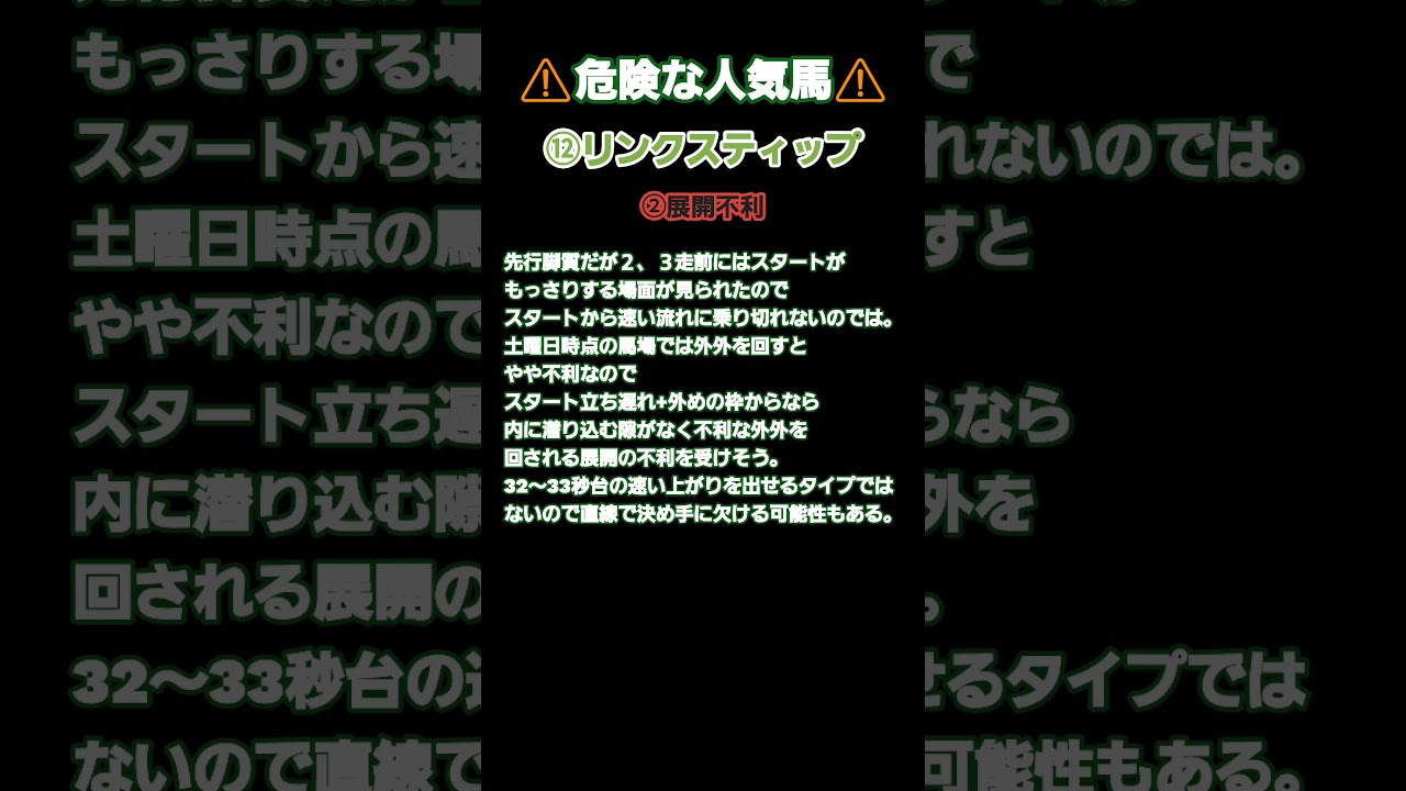 #競馬 #桜花賞 #桜花賞2025 #危険な人気馬