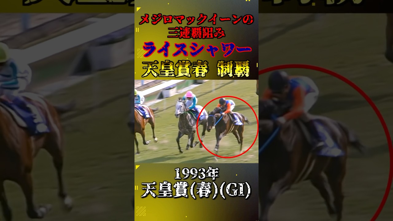 ライスシャワー【1993年天皇賞(春)(GI)】#競馬 #shorts #ライスシャワー #天皇賞春
