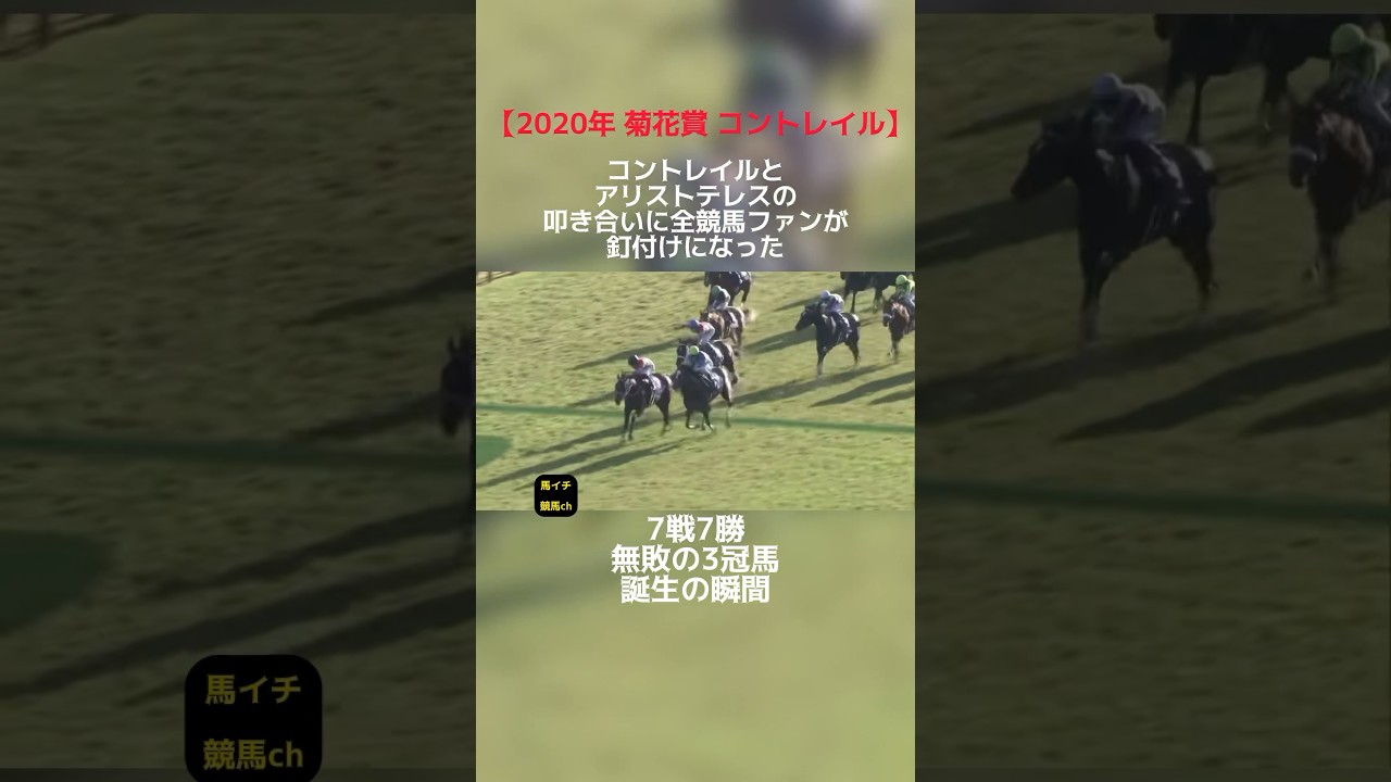 【2020年 菊花賞 コントレイル】最後の直線痺れる差し返し。 #競馬 #菊花賞 #コントレイル #いいレース