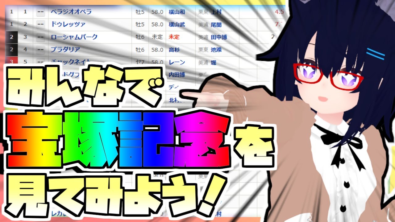 【競馬】ウマ娘から競馬を知った初心者も寄っといで！~みんなで競馬を見てみよう:2025宝塚記念編~