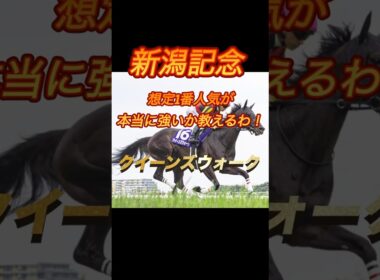 新潟記念　想定1番人気が本当に強いか教えるわ！クイーンズウォーク