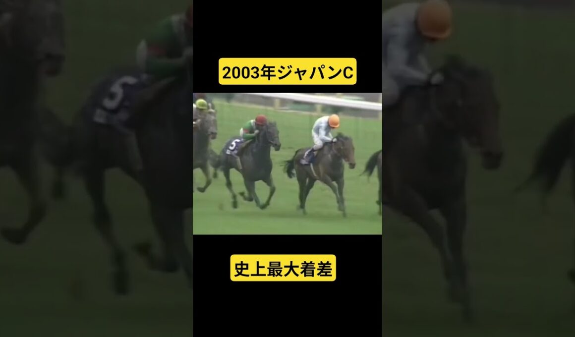 【2003年ジャパンカップ】東京競馬場が震えた！！圧巻の9馬身差#競馬#ジャパンカップ#タップダンスシチー#shorts