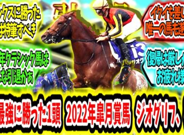 『世界最強に勝った最後の1頭 2022年皐月賞馬 ジオグリフ、引退。』に対するみんなの反応【競馬の反応集】