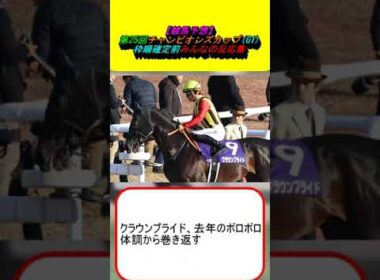 【競馬予想】第25回チャンピオンズカップG1 枠順確定前みんなの反応集 #競馬 #競馬予想 #レモンポップ #ウィルソンテソーロ #サンライズジパング #ペプチドナイル