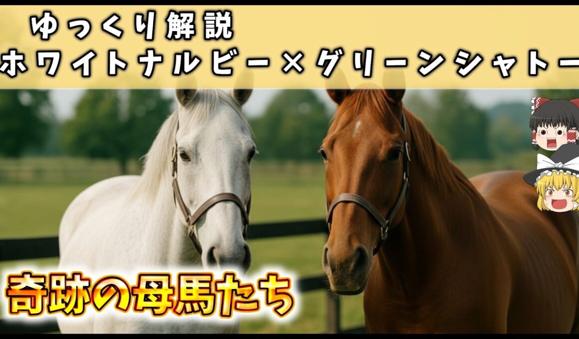 【ゆっくり解説】奇跡の母馬たち～ホワイトナルビーとグリーンシャトー