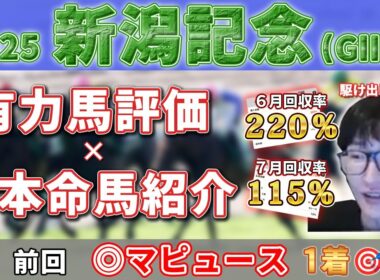 【新潟記念】本命馬と推奨馬券の紹介！！
