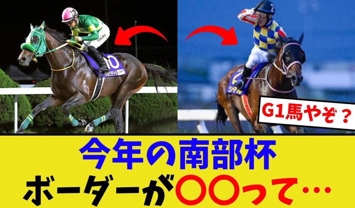 今年の南部杯、ボーダーがヤバすぎる…【競馬反応集】
